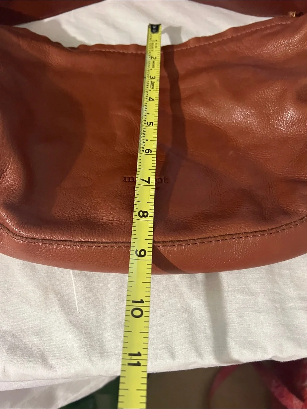margot Rustic Brown Leather Hobo Shoulder Bag
